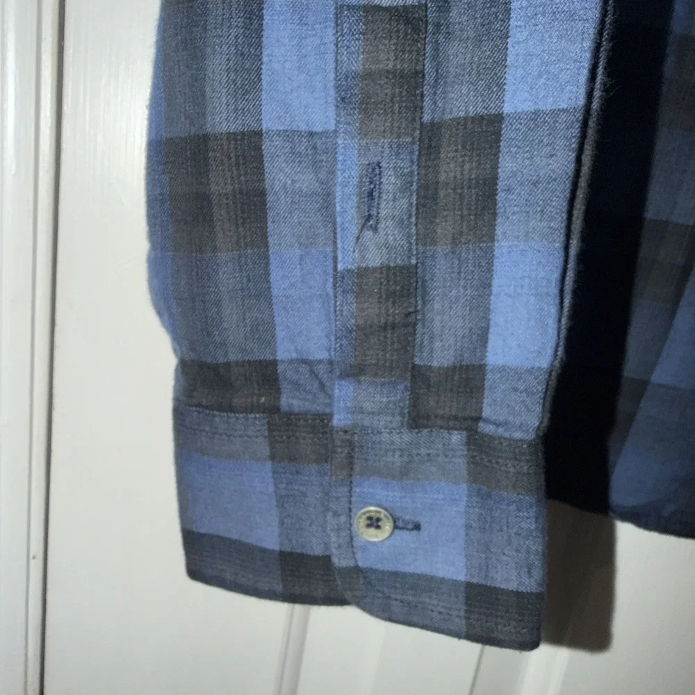 True Religion Shirt‎ Mens XL Plaid Button Up Long Sleeve Embroidered Slim